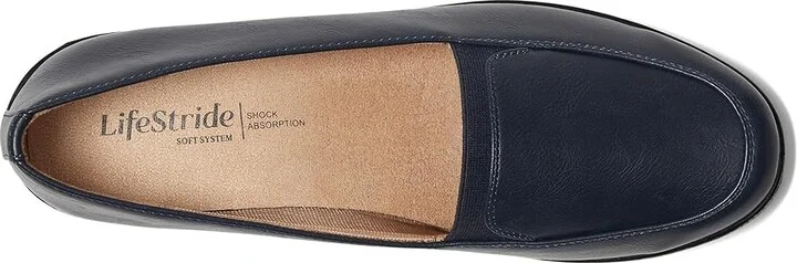 LifeStride Ida Women's Flat Shoes Lux Navy : 11 M (B), Leather - Image 2