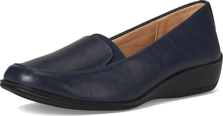 LifeStride Ida Women's Flat Shoes Lux Navy : 11 M (B), Leather - Image 5