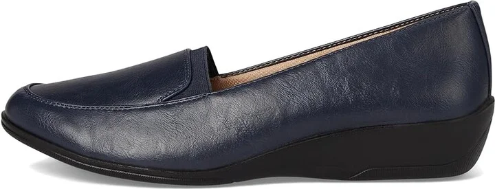 LifeStride Ida Women's Flat Shoes Lux Navy : 11 M (B), Leather - Image 6