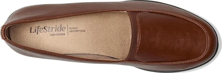 LifeStride Ida Women's Flat Shoes Walnut Brown : 5.5 M (B), Leather - Image 2