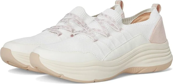 LifeStride Impact Slip On Shoes Women's Shoes White/Peach Whip : 8.5 M (B)