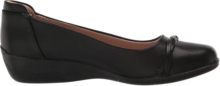 LifeStride Impact Women's Flat Shoes Black Synthetic : 10 W (C) - Image 7