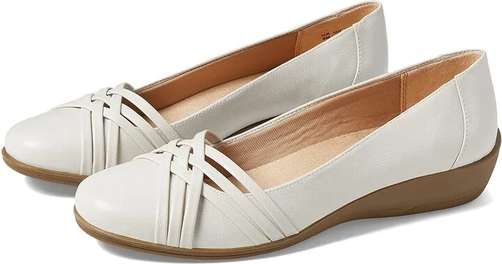 LifeStride Incredible Women's Shoes Bone : 9 W (C), Synthetic