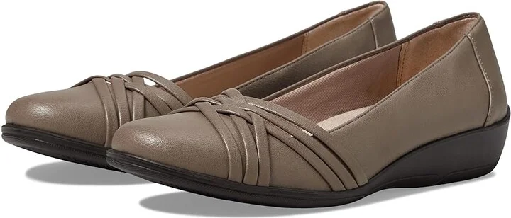 LifeStride Incredible Women's Shoes Taupe : 9.5 W (C), Synthetic/Textile