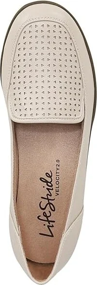 LifeStride India Loafers Women's Flat Shoes Almond Milk : 8.5 M (B), Leather - Image 2