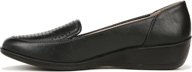 LifeStride India Loafers Women's Flat Shoes Black : 7.5 M (B), Leather - Image 5