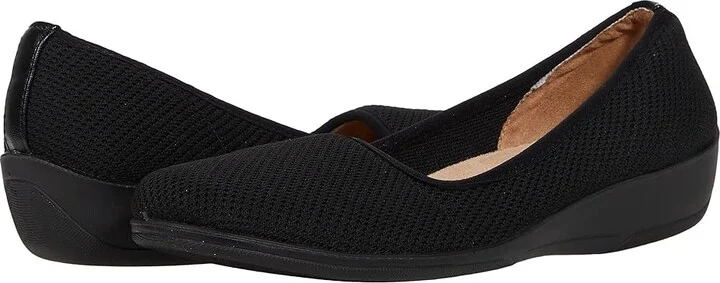 LifeStride Indy Women's Shoes Black : 8.5 W (C), Textile