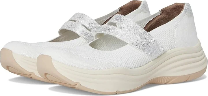 LifeStride Intuition Knit Mary Jane Shoes Women's Shoes Bright White : 9 W (C)