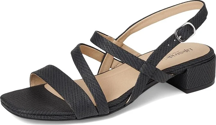LifeStride Janet Women's Sandals Black Faux Leather : 8 M (B), Synthetic - Image 5