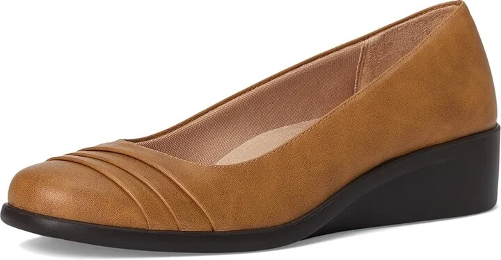 LifeStride Jenna Slip-On Women's Flat Shoes Tan : 8.5 M (B), Leather - Image 5