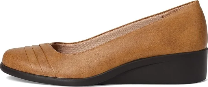 LifeStride Jenna Slip-On Women's Flat Shoes Tan : 8.5 M (B), Leather - Image 6
