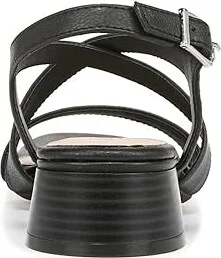LifeStride Jordan Strappy Heeled Sandals Women's Sandals Black : 6 M (B), Leather/Rubber - Image 4