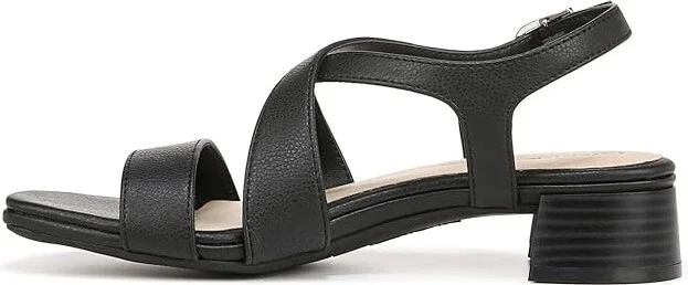 LifeStride Jordan Strappy Heeled Sandals Women's Sandals Black : 6 M (B), Leather/Rubber - Image 5