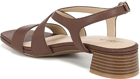 LifeStride Jordan Strappy Heeled Sandals Women's Sandals Tan : 9.5 M (B), Leather/Rubber - Image 4