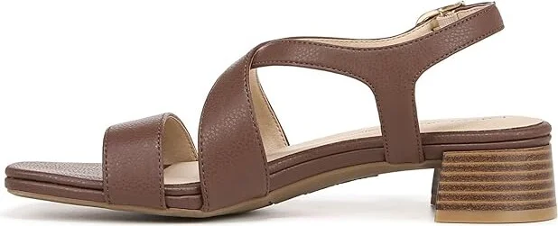 LifeStride Jordan Strappy Heeled Sandals Women's Sandals Tan : 9.5 M (B), Leather/Rubber - Image 5
