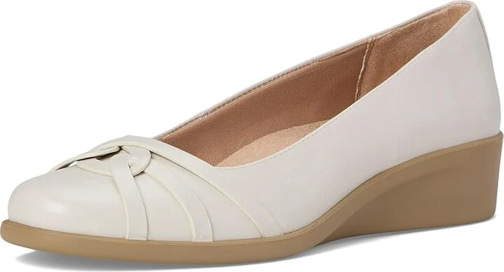 LifeStride Jorie Skimmers Women's Flat Shoes Bone Faux Leather : 9.5 M (B) - Image 5