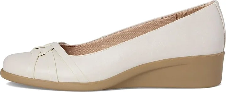 LifeStride Jorie Skimmers Women's Flat Shoes Bone Faux Leather : 9.5 M (B) - Image 6