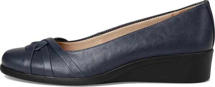 LifeStride Jorie Skimmers Women's Flat Shoes Lux Navy Faux Leather : 10 M (B) - Image 6