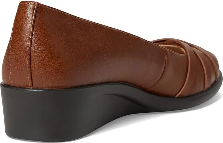 LifeStride Jorie Skimmers Women's Flat Shoes Walnut Faux Leather : 6 M (B) - Image 4