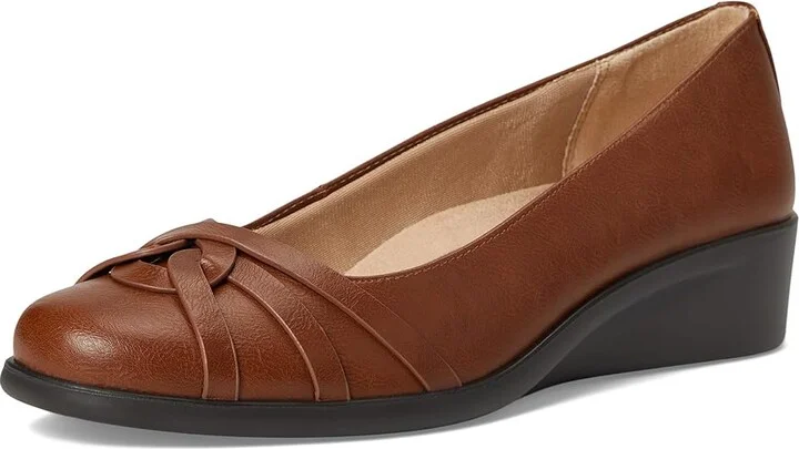 LifeStride Jorie Skimmers Women's Flat Shoes Walnut Faux Leather : 6 M (B) - Image 5