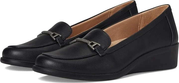 LifeStride Jovial Bit Slip-On Women's Flat Shoes Black : 5 M (B), Synthetic