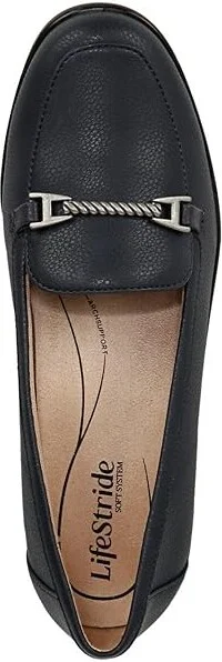 LifeStride Jovial Bit Slip-On Women's Flat Shoes Navy : 8 M (B), Synthetic - Image 2
