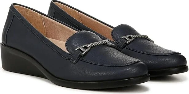 LifeStride Jovial Bit Slip-On Women's Flat Shoes Navy : 8 M (B), Synthetic