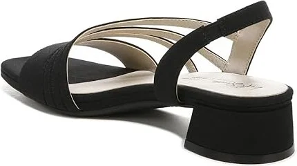 LifeStride Joy 2 Strappy Sandals Women's Sandals Black Fabric : 6 W (C), Rubber - Image 4