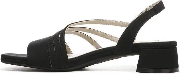 LifeStride Joy 2 Strappy Sandals Women's Sandals Black Fabric : 6 W (C), Rubber - Image 5