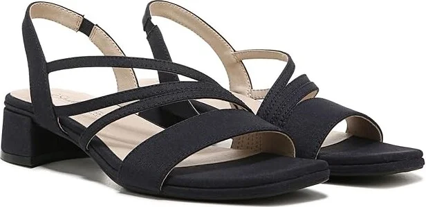 LifeStride Joy 2 Strappy Sandals Women's Sandals Navy Synthetic : 7.5 W (C), Rubber
