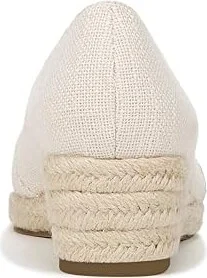 LifeStride Kamilla Wedge Espadrilles Women's Shoes Cream Linen : 8.5 W (C), Polyester - Image 4