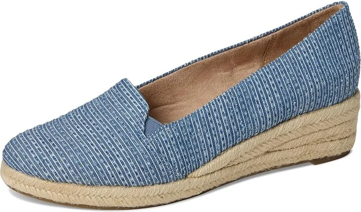 LifeStride Kamilla Wedge Espadrilles Women's Shoes Denim Blue : 11 M (B), Polyester - Image 5