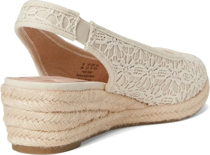 LifeStride Kayden Espadrille High Women's Heels Natural Tan Fabric : 11 M (B), Leather - Image 4