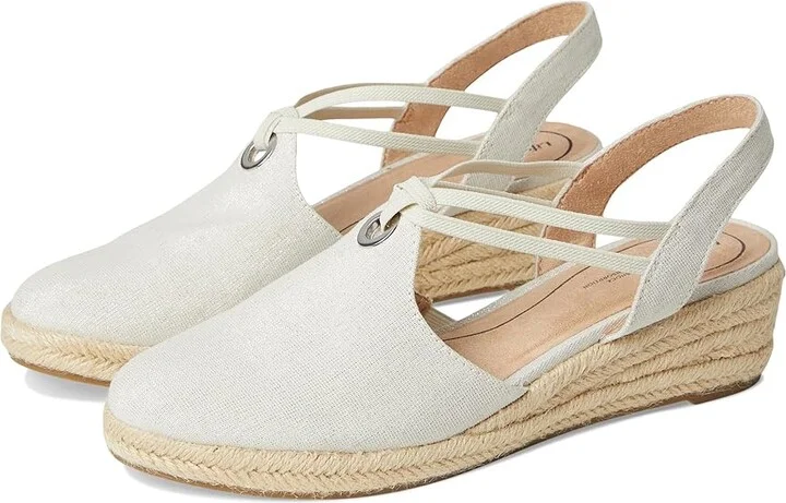 LifeStride Kennedy Women's Boots Natural Linen : 9 M (B), Canvas/Textile
