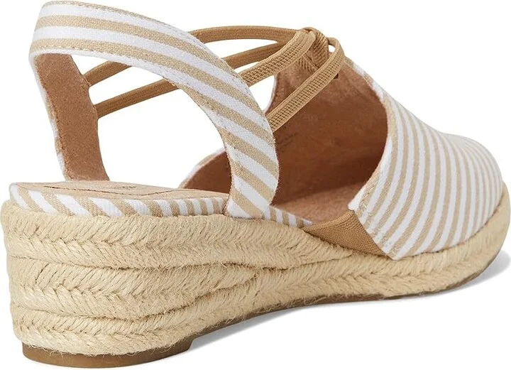 LifeStride Kennedy Women's Boots Tan/White Linen Stripe : 5.5 M (B), Canvas/Textile - Image 4