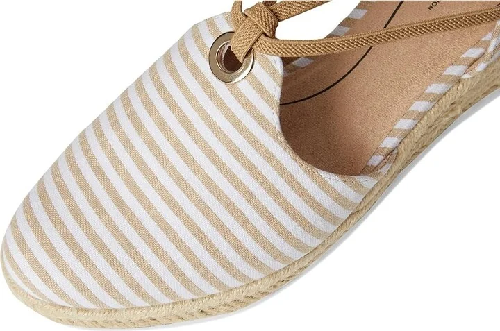 LifeStride Kennedy Women's Boots Tan/White Linen Stripe : 5.5 M (B), Canvas/Textile - Image 7