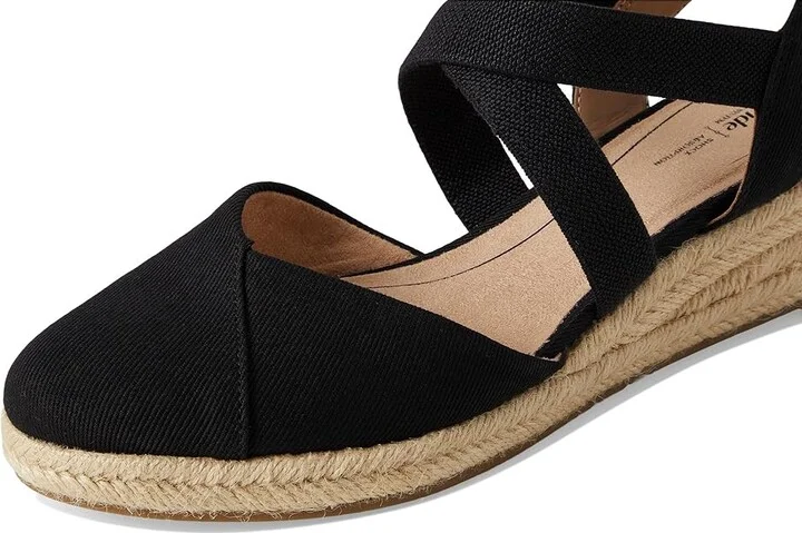 LifeStride Kimball Women's Sandals Black Canvas : 11 W (C), Canvas/Textile - Image 7