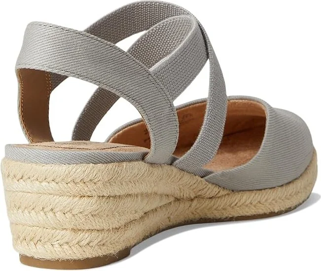 LifeStride Kimball Women's Sandals Cloudy Grey Fabric : 10 M (B), Canvas/Textile - Image 4