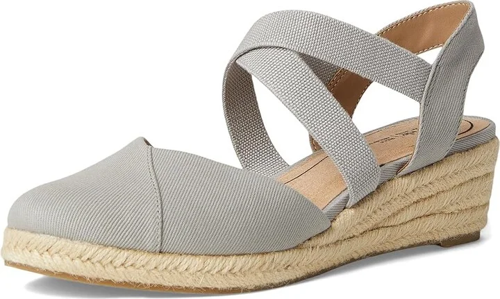 LifeStride Kimball Women's Sandals Cloudy Grey Fabric : 10 M (B), Canvas/Textile - Image 5