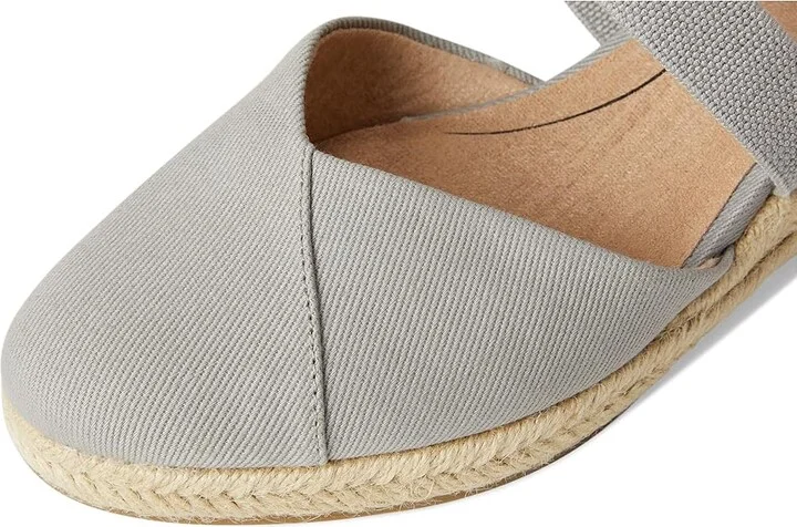LifeStride Kimball Women's Sandals Cloudy Grey Fabric : 10 M (B), Canvas/Textile - Image 7