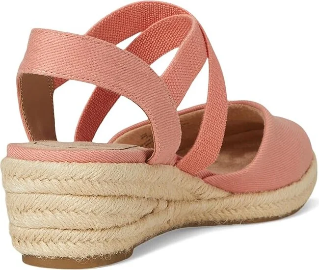 LifeStride Kimball Women's Sandals Coral Pink Fabric : 10 W (C), Canvas/Textile - Image 4