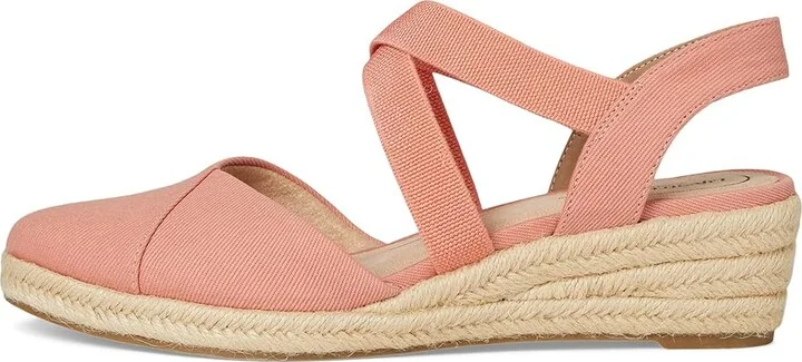 LifeStride Kimball Women's Sandals Coral Pink Fabric : 10 W (C), Canvas/Textile - Image 6