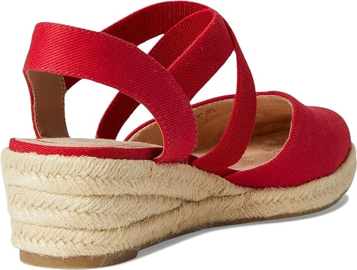 LifeStride Kimball Women's Sandals Fire Red Fabric : 11 W (C), Canvas/Textile - Image 4