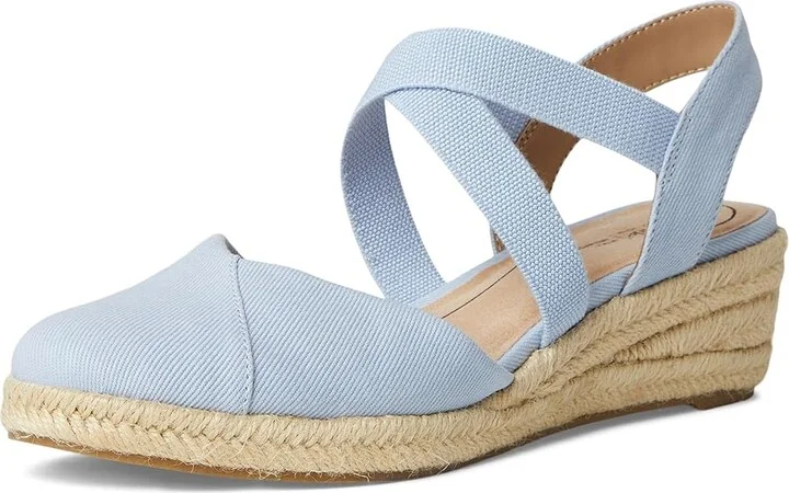 LifeStride Kimball Women's Sandals Ice Blue Fabric : 11 M (B), Canvas/Textile - Image 5