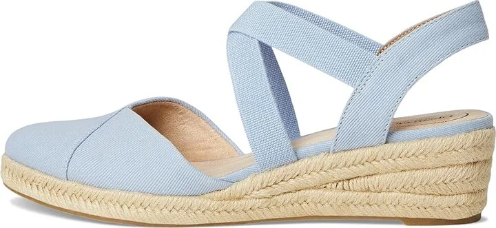 LifeStride Kimball Women's Sandals Ice Blue Fabric : 11 M (B), Canvas/Textile - Image 6