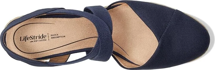 LifeStride Kimball Women's Sandals Lux Navy Canvas : 11 W (C), Canvas/Textile - Image 2