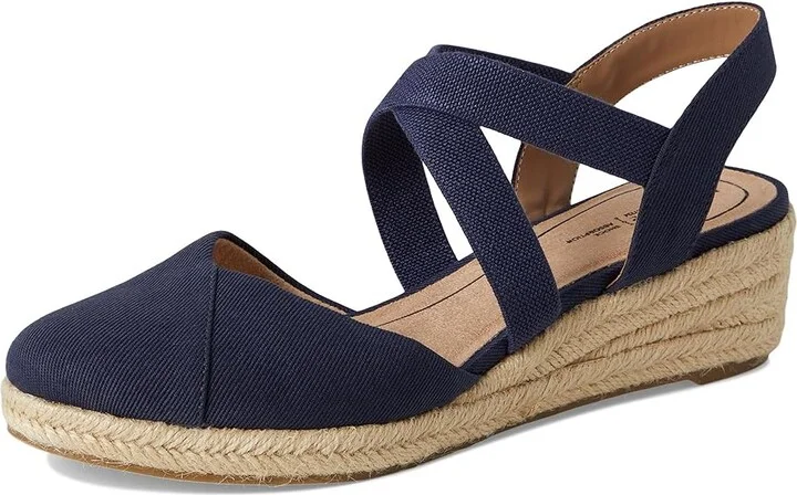 LifeStride Kimball Women's Sandals Lux Navy Canvas : 11 W (C), Canvas/Textile - Image 5