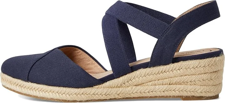LifeStride Kimball Women's Sandals Lux Navy Canvas : 11 W (C), Canvas/Textile - Image 6