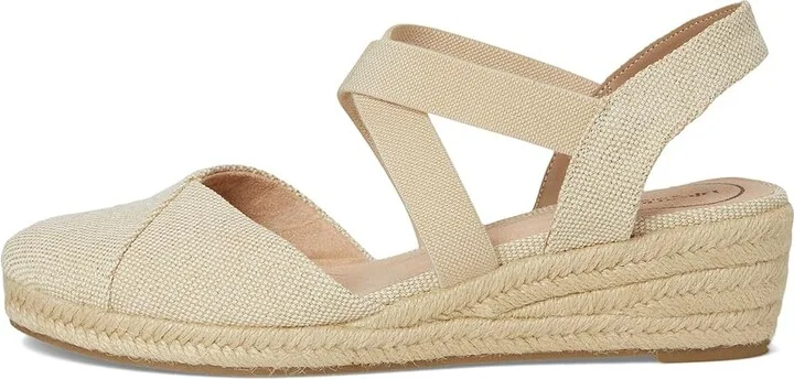 LifeStride Kimball Women's Sandals Natural/Gold : 5 M (B), Canvas/Textile - Image 6