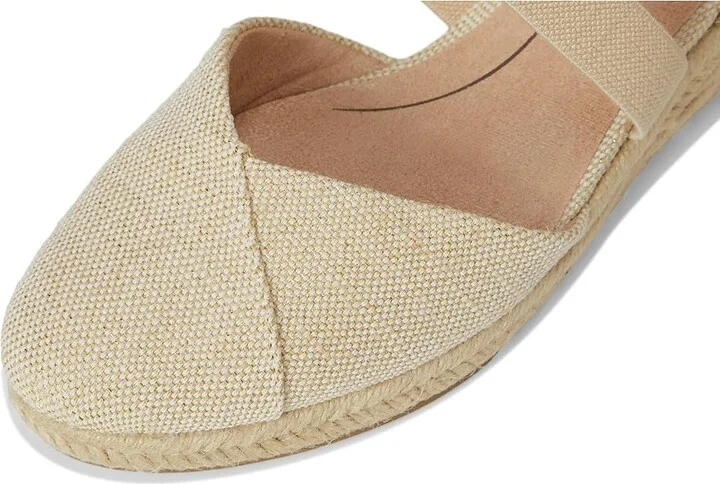 LifeStride Kimball Women's Sandals Natural/Gold : 5 M (B), Canvas/Textile - Image 7
